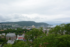 Norway, Trondheim City and Trondheim Fjord, View from the Hill of the Kristiansten Festning