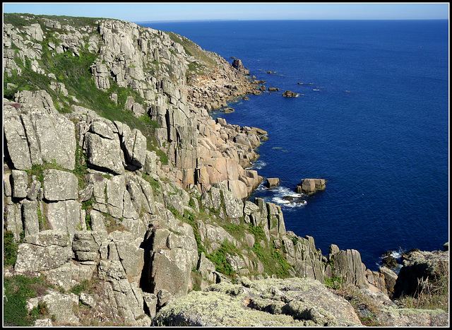 Cornish granite and Mediterranean blue!