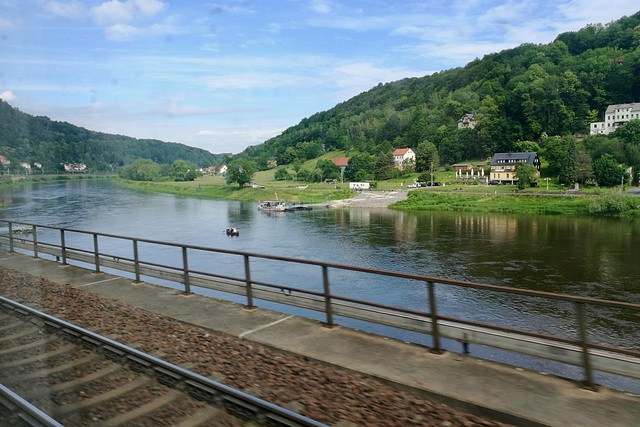 Train to Prague 2019 – View of the River Elbe