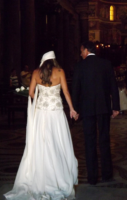 Wedding held in Santa Maria in Trastevere, June 2012