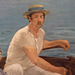 Detail of Boating by Manet in the Metropolitan Museum of Art, July 2011