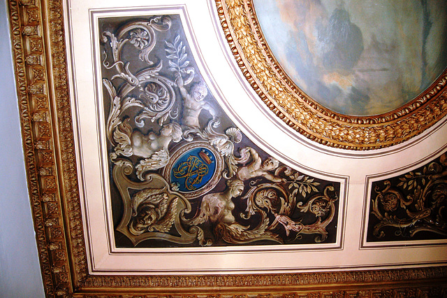 Detail of 1730s Ceiling, Newstead Abbey, Nottinghamshire