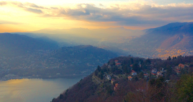 Lake Como Lombardy Italy 13th February 2016