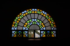 Uganda, Kampala, Window in the Gaddafi National Mosque
