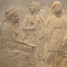 Detail of the Votive Relief from Livadia in the National Archaeological Museum in Athens, May 2014