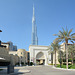 U.A.E., Dubai, The Entrance to the Palace Hotel and Burj Khalifa