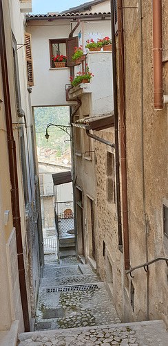 A Room Literally over the Street in Scanno