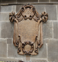 Memorial to Henry Plumptre,  Saint Mary in the Lace Market, Nottingham