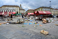 Turin 2017 – After the market on the Piazza della Repubblica