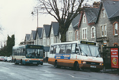 Cardiff Bus 103 (L103 GBO) and 171 (W171 EAX) in Penarth – 26 Feb 2001 457-2A
