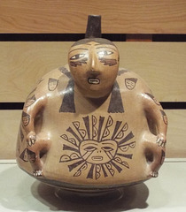 Nazca Seated Warrior Bottle in the Virginia Museum of Fine Art, June 2018