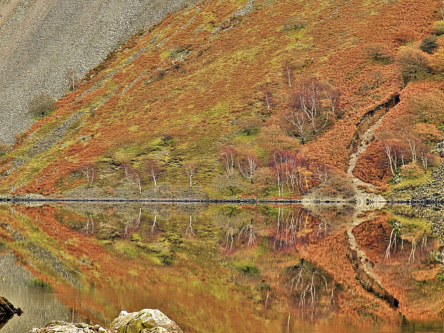 Autumn reflections on Wastwater - Cumbria