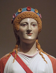 Detail of the Reconstruction of the Artemis from Pompeii in the Metropolitan Museum of Art, December 2022
