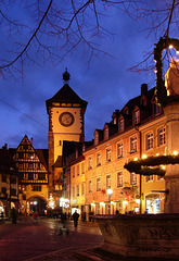In der Blauen Stunde in Freiburg, Schwabentor