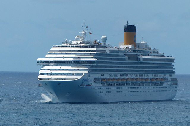 Costa Pacifica approaching Philipsburg (2) - 17 March 2019