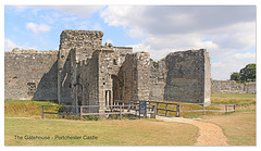 Gatehouse of Portchester Castle from the West 11 7 2019