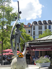 Karl Valentin Brunnen am Viktualienmarkt