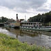 Raddampfer "Meissen" auf der Elbe bei Pillnitz