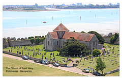 St Mary's Portchester from the Castle 11 7 2019