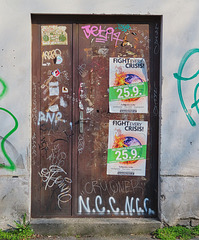 1 (43)...austria vienna door with graffiti and words