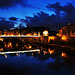 nachts auf der Ponte Sant' Angelo - Blick zur Ponte Vittorio (© Buelipix)