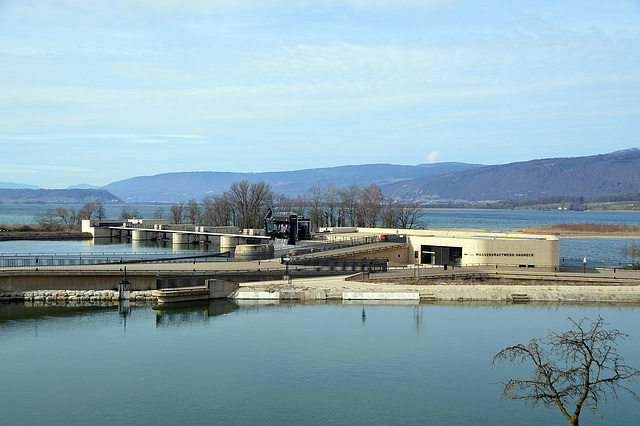 Das neue Wasserkraftwerk Hagneck am Bielersee