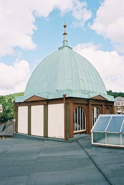 Lantern on the roof of the Devonshire Hospital, Buxton, Derbyshire