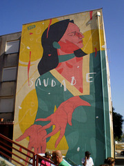 Amália Rodrigues mural, by Untay (Israel).