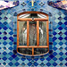 Barcellona : Casa Batlló - la vetrata al 5° piano