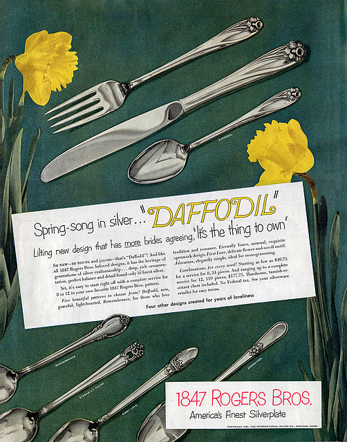 1847 Rogers Brothers Silverware Ad, 1947