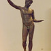 Bronze Statue of Young Athlete from Marathon in the National Archaeological Museum in Athens, May 2014