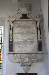 Monument to William and Isabella Wrightson, Sprotborough Church, South Yorkshire