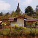 Scène rurale d'une résidence laotienne