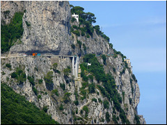 Capri : la strada che sale ad Anacapri -