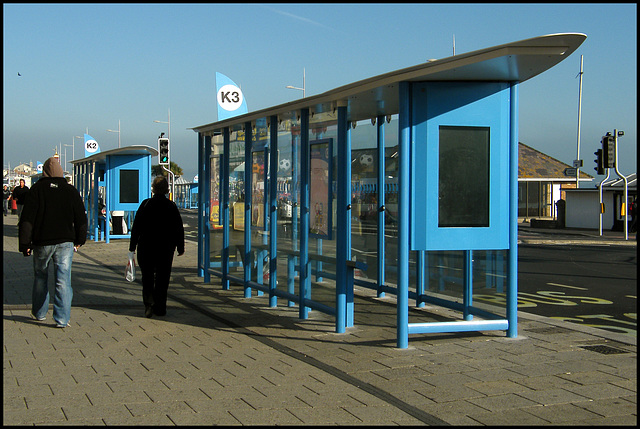 ugly Weymouth bus shelters