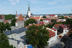 Blick auf die Unterstadt von Tallinn.... (2 PiP)