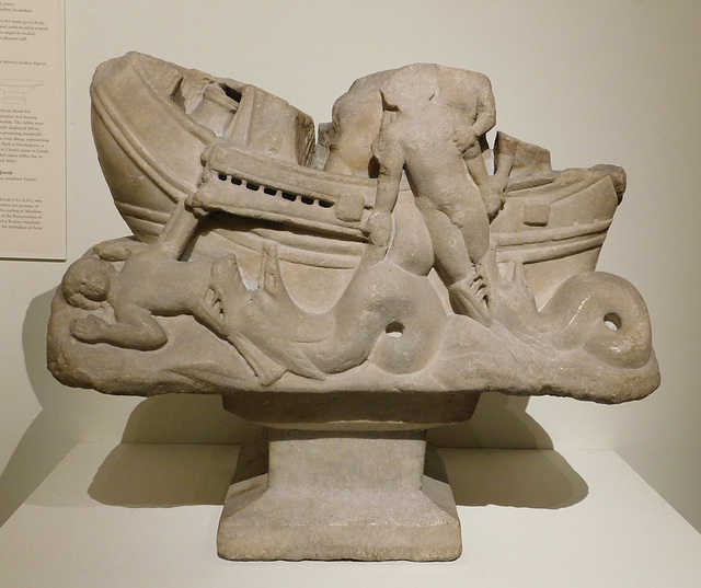 Marble Table Base with the Story of Jonah in the Metropolitan Museum of Art, January 2018