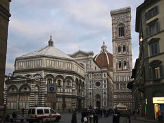 Firenze - The Baptistery, the Cathedral of Santa Maria in Fiore and Giotto's bell tower