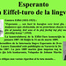 Esperanto, la ejfel-turo de la lingvoj (EO)