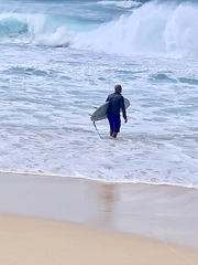 Surfing at Sandy Beach