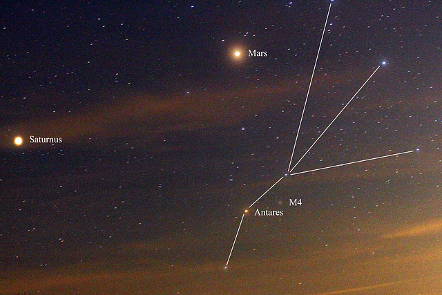Mars und Saturn am Morgenhimmel (AZ 160)