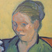 Detail of the Portrait of Madame Roulin and Baby Marcelle by Van Gogh in the Philadelphia Museum of Art, August 2009