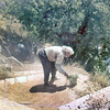 Banias (Israel) the best way of cleaning Banias in 1972