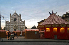Firenze - The Christmas market in Santa Croce square