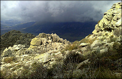 Sierra de La Cabrera, 2 minutes before the snow storm.