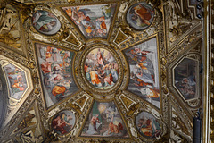 Roma, Soffitto Dipinto nella Basilica di Santa Maria in Trastevere
