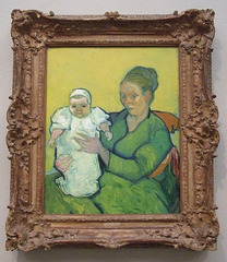 Portrait of Madame Roulin and Baby Marcelle by Van Gogh in the Philadelphia Museum of Art, August 2009