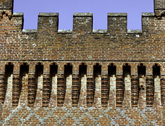 Brickwork details - Waynflete's Tower - Farnham Castle