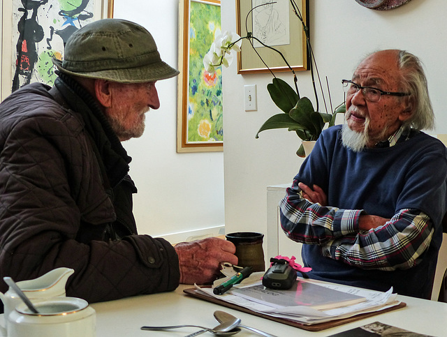 Naturalist, Gus Yaki, with Harry Kiyooka, artist