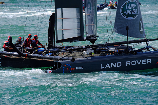 America's Cup Portsmouth 2015 Saturday Land Rover 2
